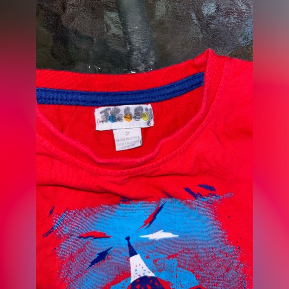 Rococo | red graphic short sleeve t-shirt | size 2 - Picture 4 of 5